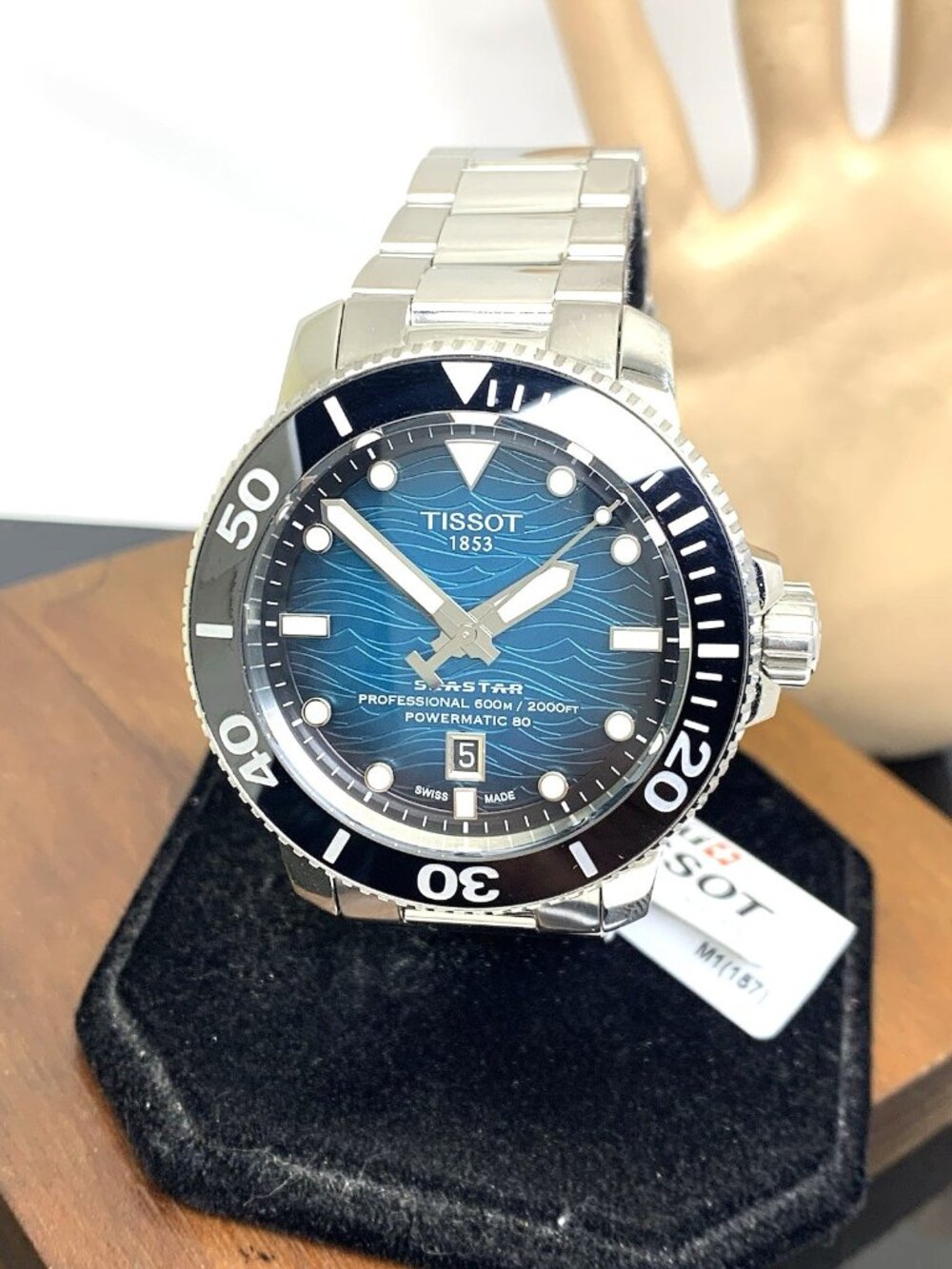 Tissot Men's Watch Seastar 1000 Swiss Automatic Blue Dial Steel T1206071104100